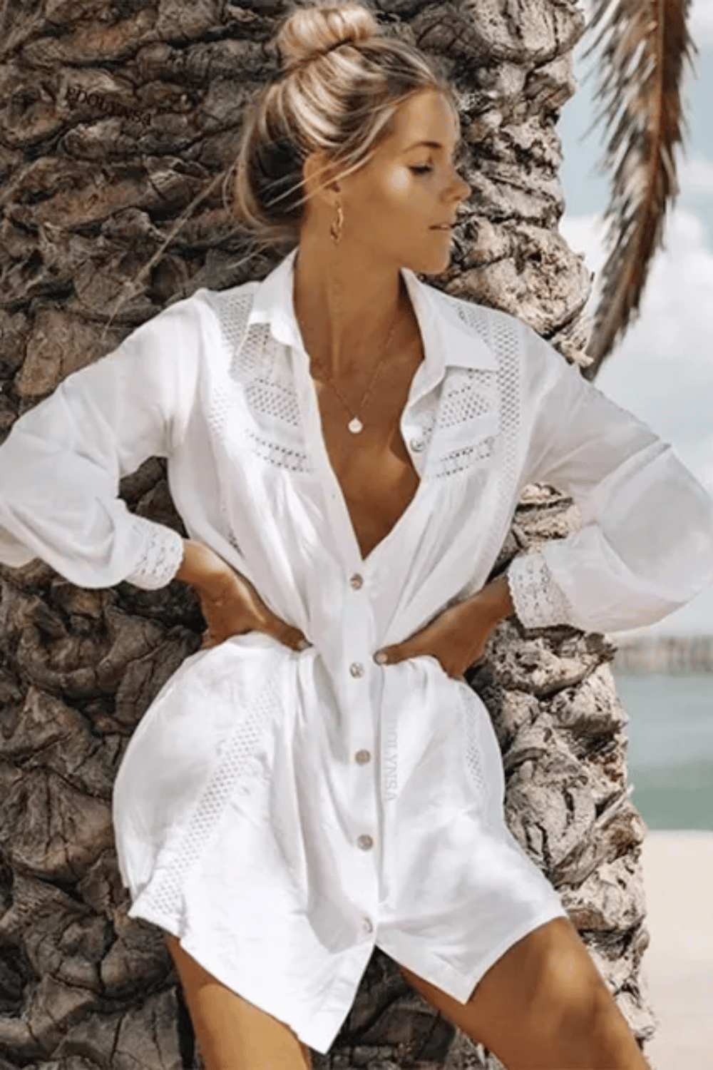 Camicia Bianca Lunga da Donna | Paradiso Bohemien