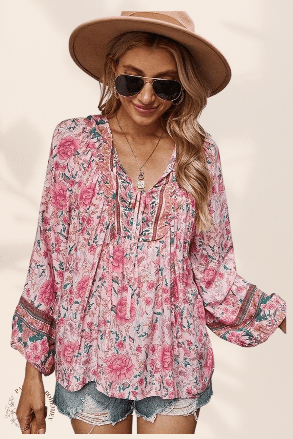 Camicia Donna a Fiori | Paradiso Bohemien