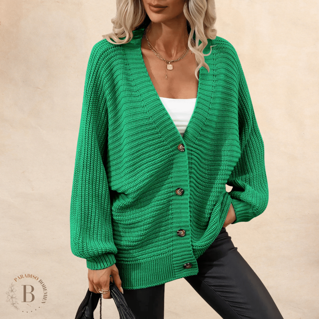 Cardigan da Donna di colore verde | Paradiso Bohemien
