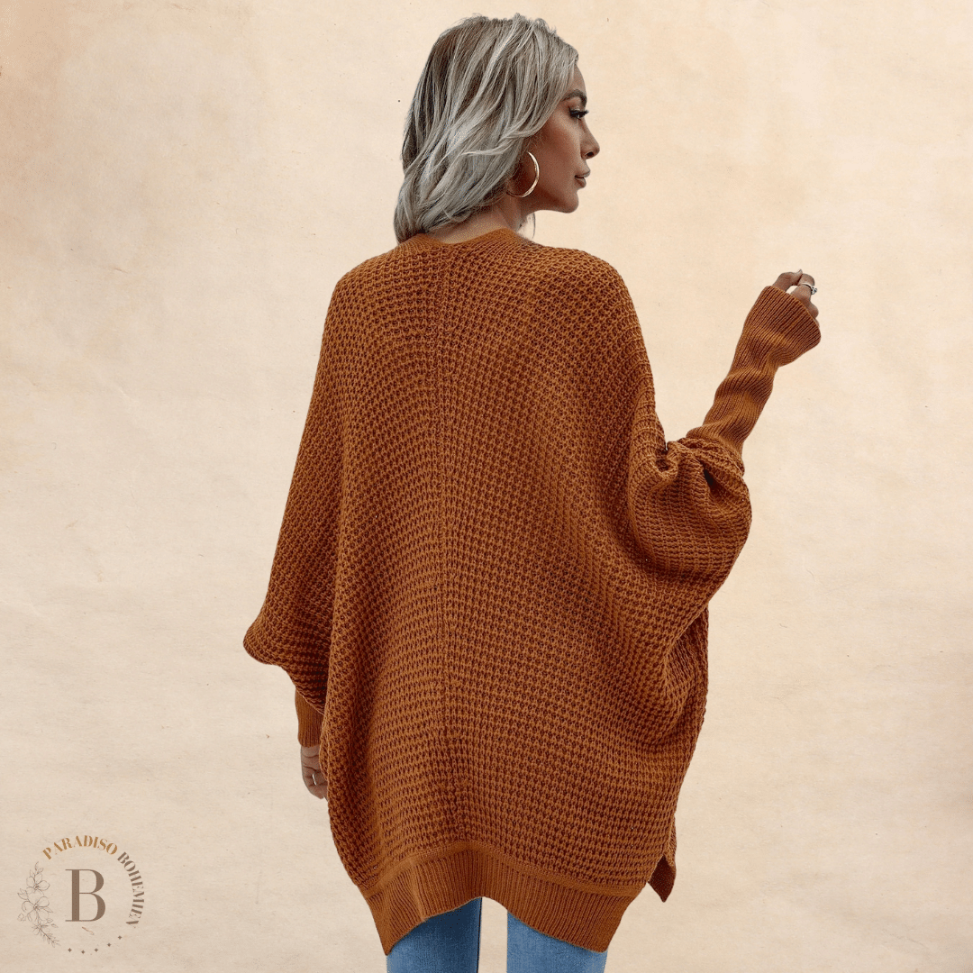 Cardigan da Donna Color Cammello | Paradiso Bohemien
