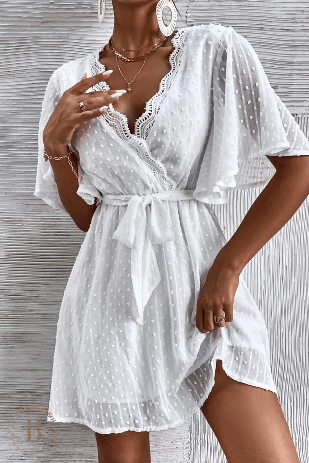 Abito Corto Bianco | Paradiso Bohemien