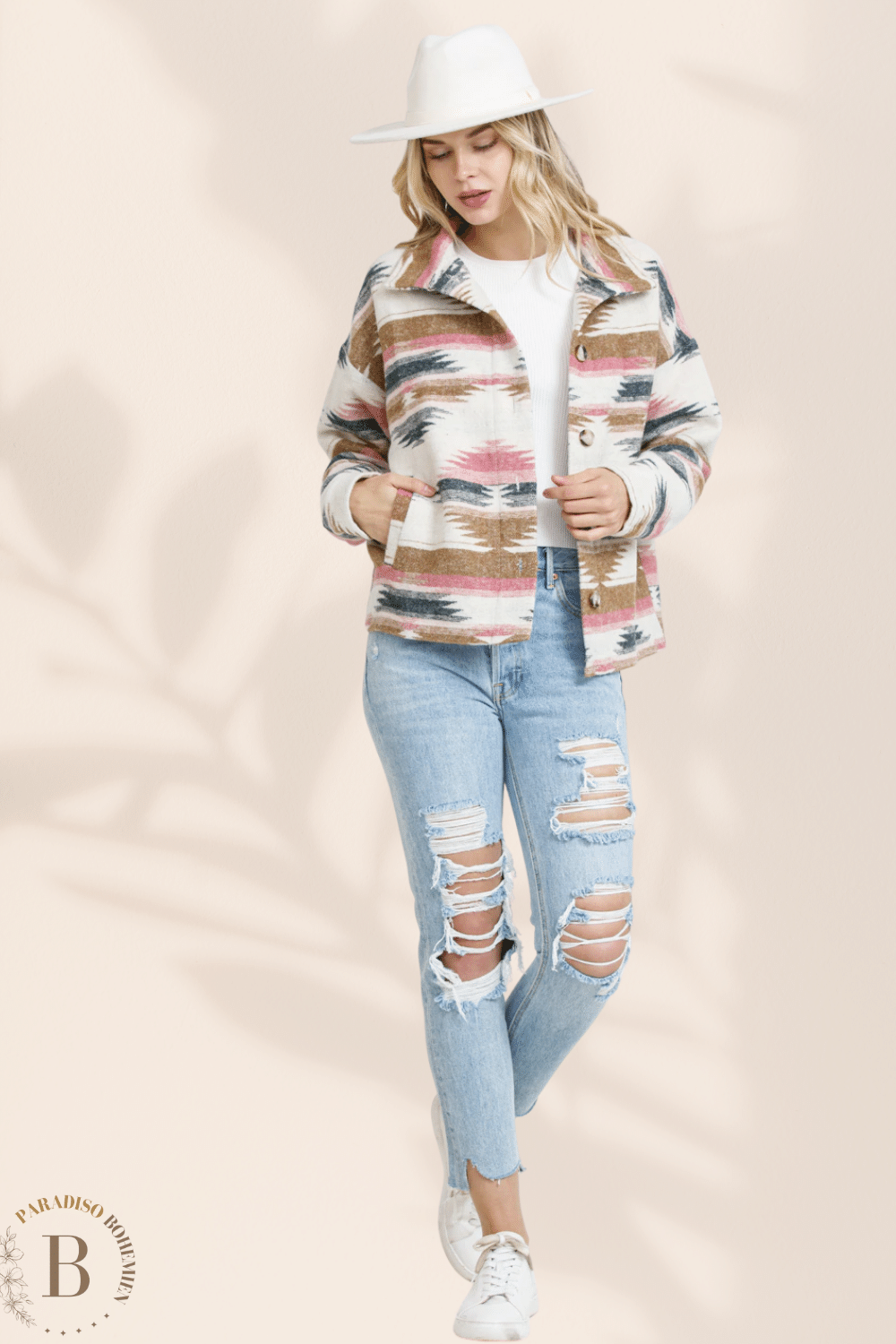 Giacca Corta Bianca da Donna | Paradiso Bohemien