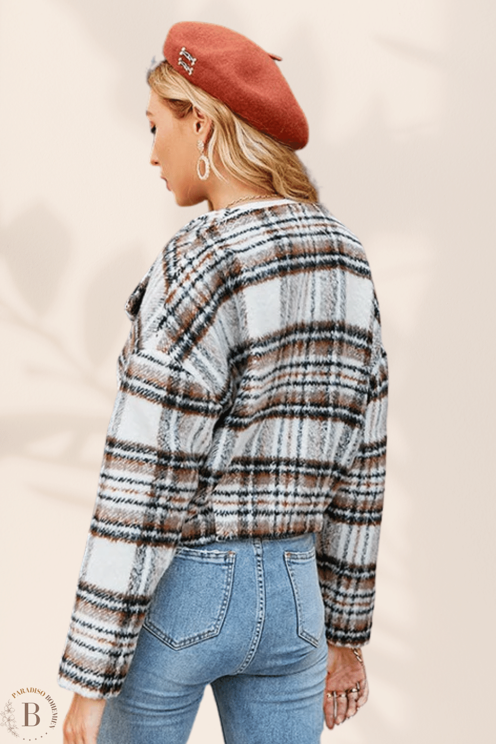 Giacca Corta Bianca Donna a Sacchi | Paradiso Bohemien