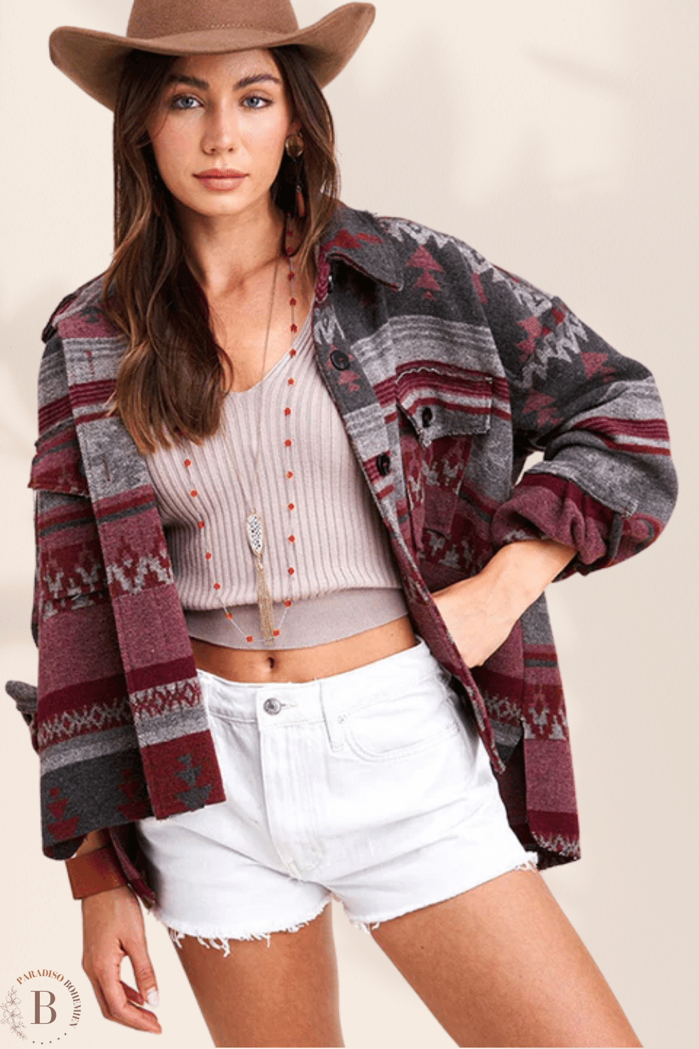 Giacca Corta Invernale Donna con Maniche Lunghe | Paradiso Bohemien