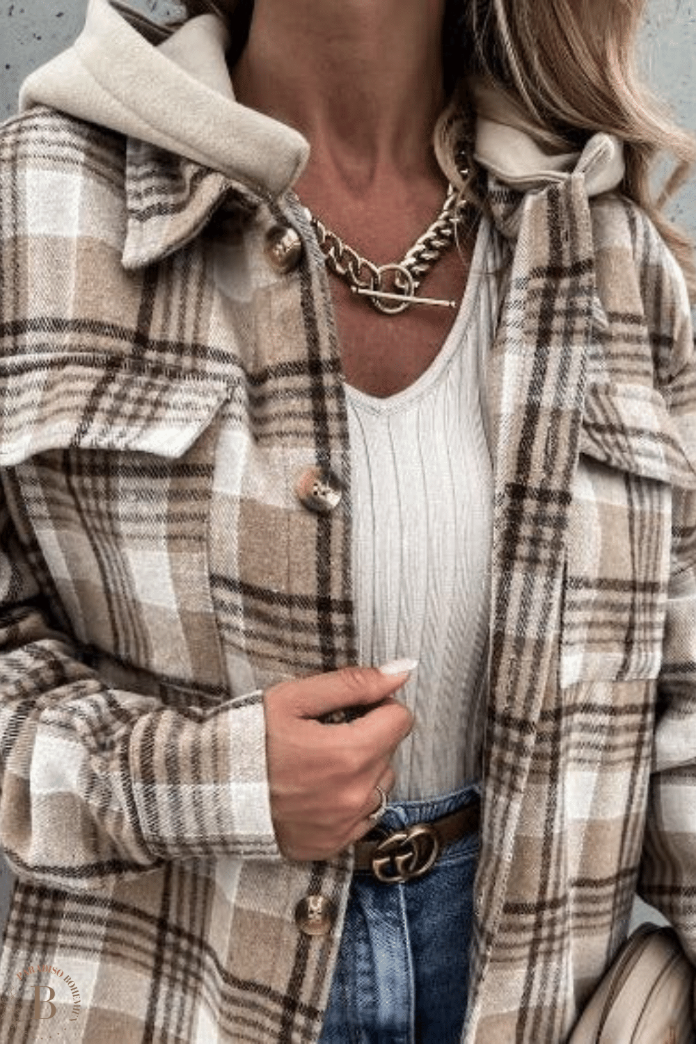 Giacca Lunga con Cappuccio hippie en Autunno | Paradiso Bohemien