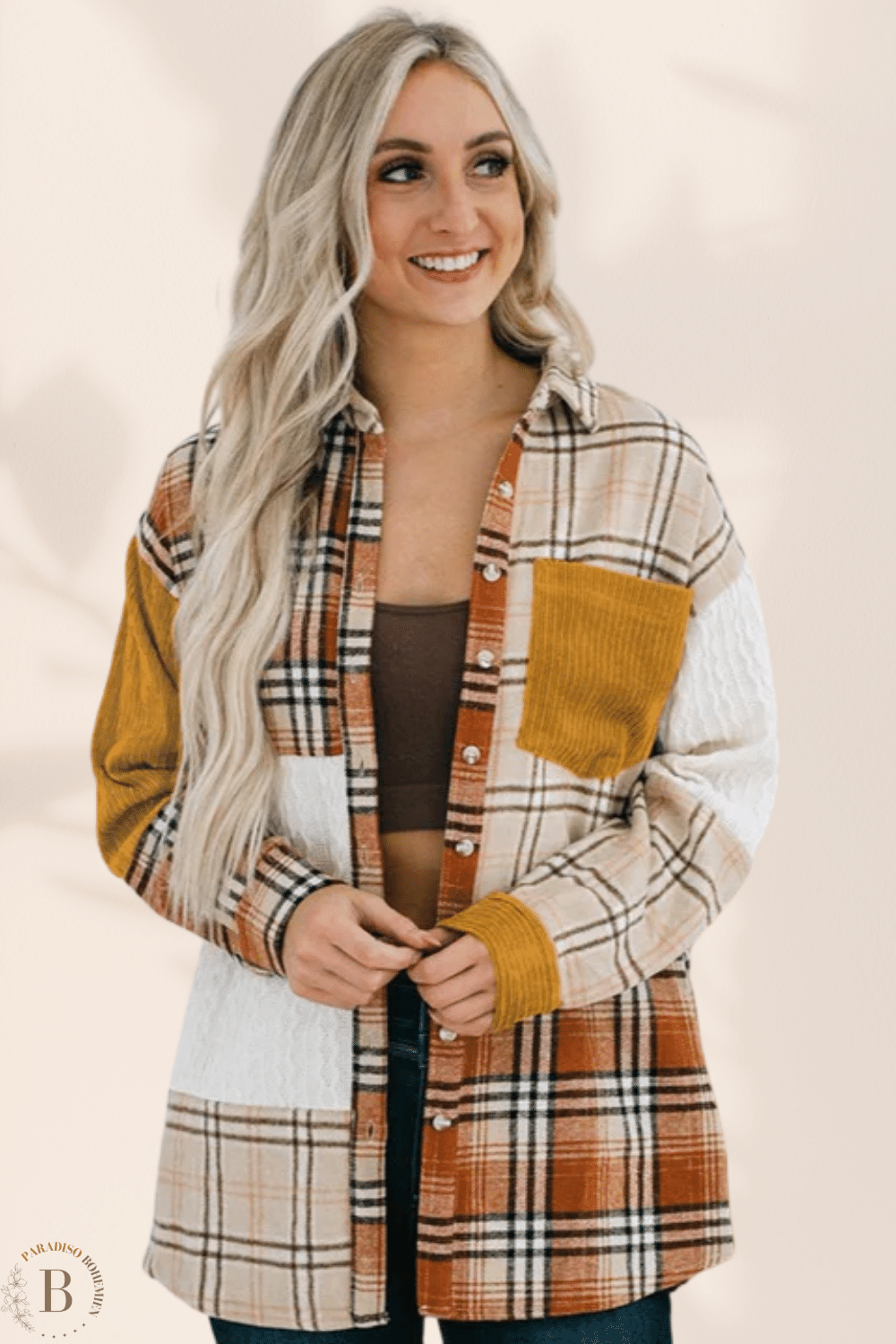 Giacca Quadretti Donna | Paradiso Bohemien