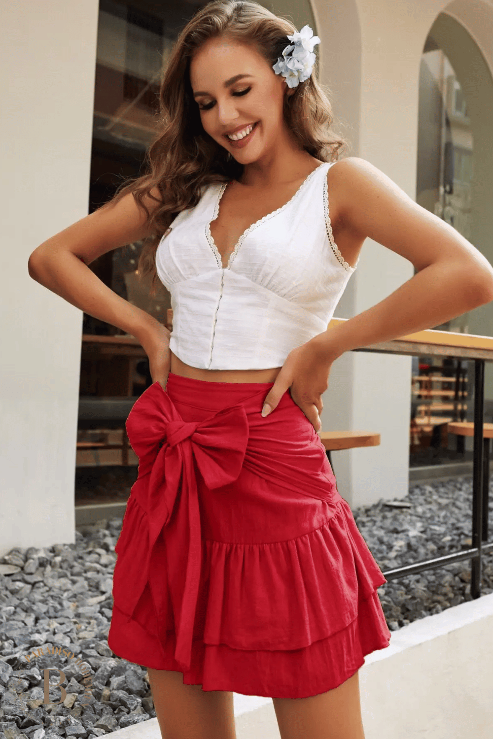 Gonna Corta Bohémien in Cotone | Paradiso Bohemien