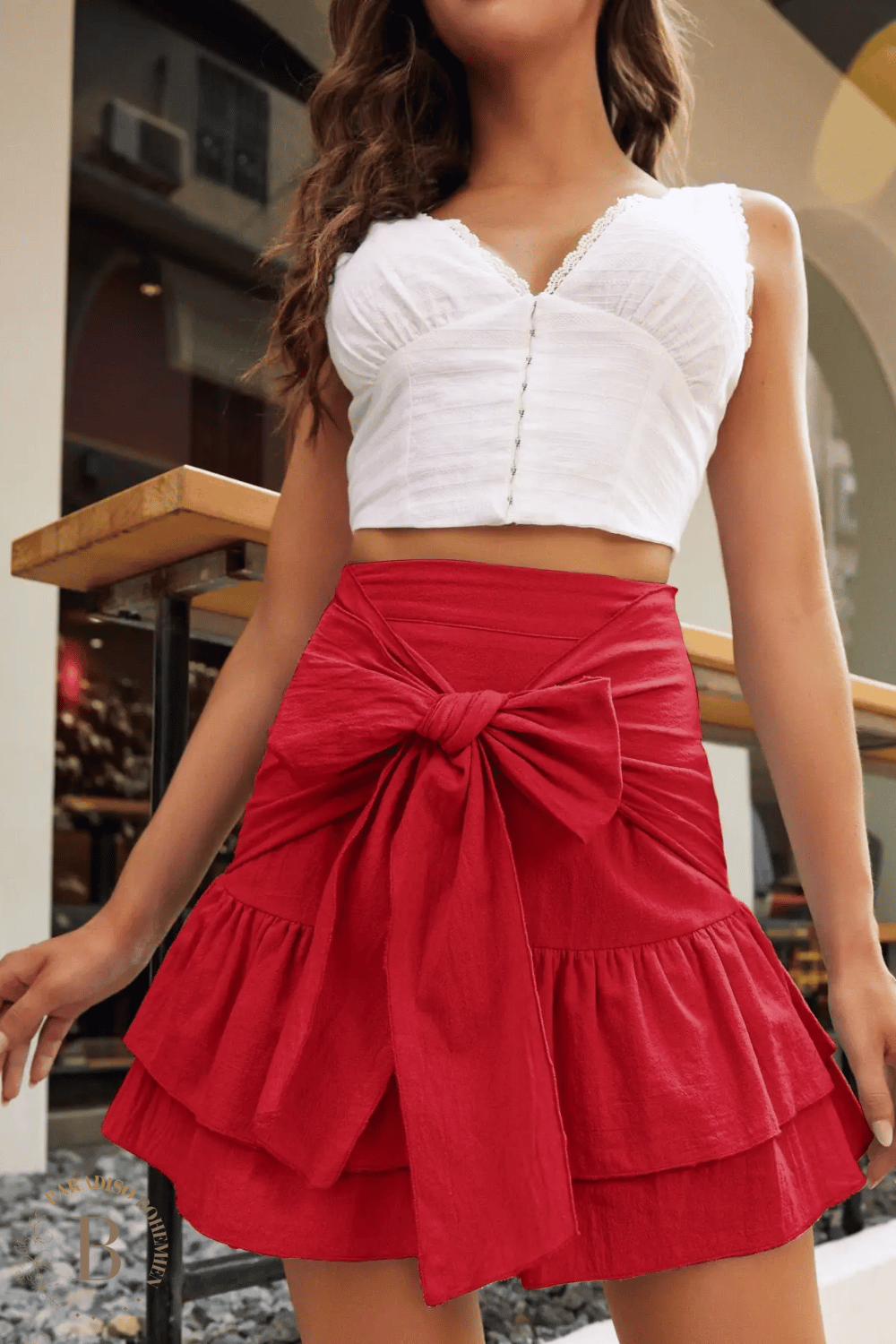 Gonna Corta Bohémien in Cotone | Paradiso Bohemien