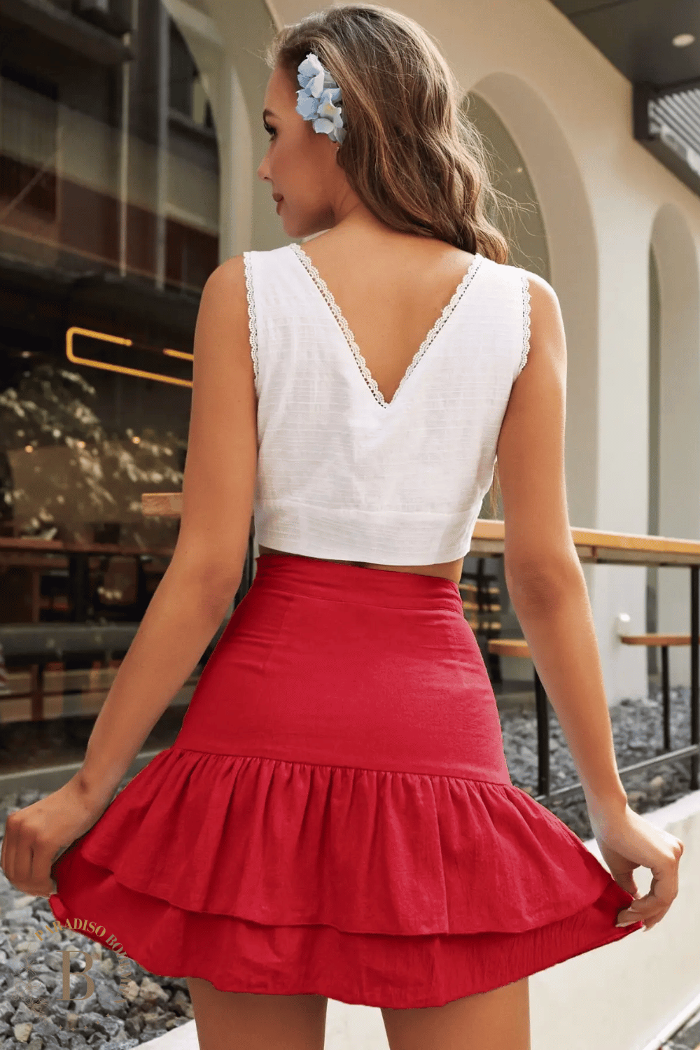 Gonna Corta Bohémien in Cotone | Paradiso Bohemien