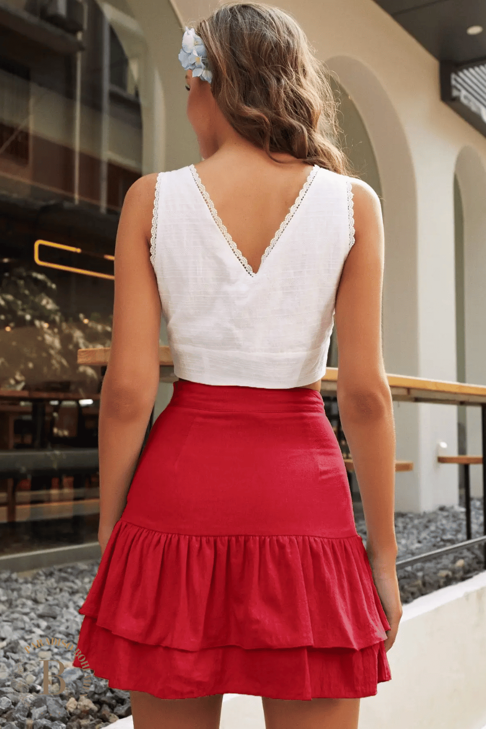 Gonna Corta Bohémien in Cotone | Paradiso Bohemien