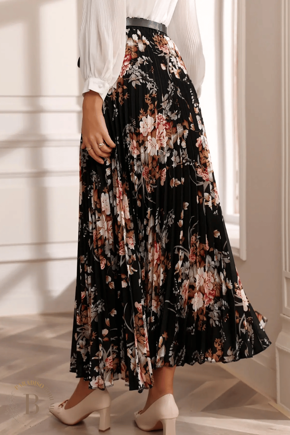 Gonna Lunga a Pieghe Bohémien | Paradiso Bohemien