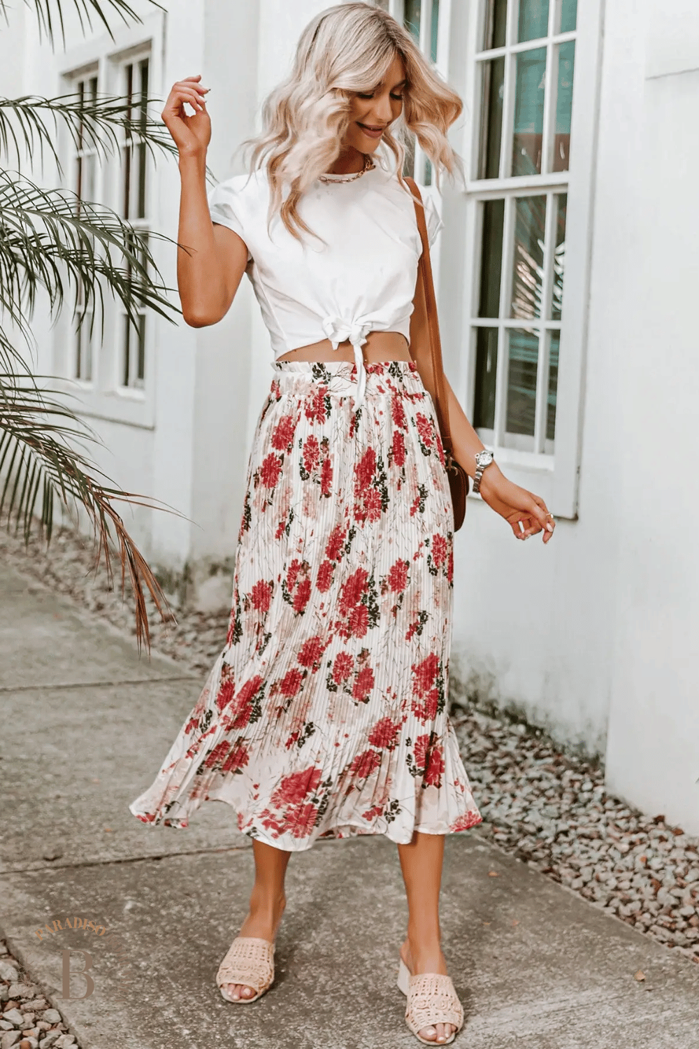 Gonna a Fiori Lunga a peigne | Paradiso Bohemien