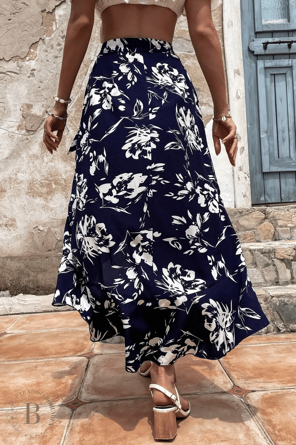 Gonna Lunga Bohémien Blu Navy | Paradiso Bohemien