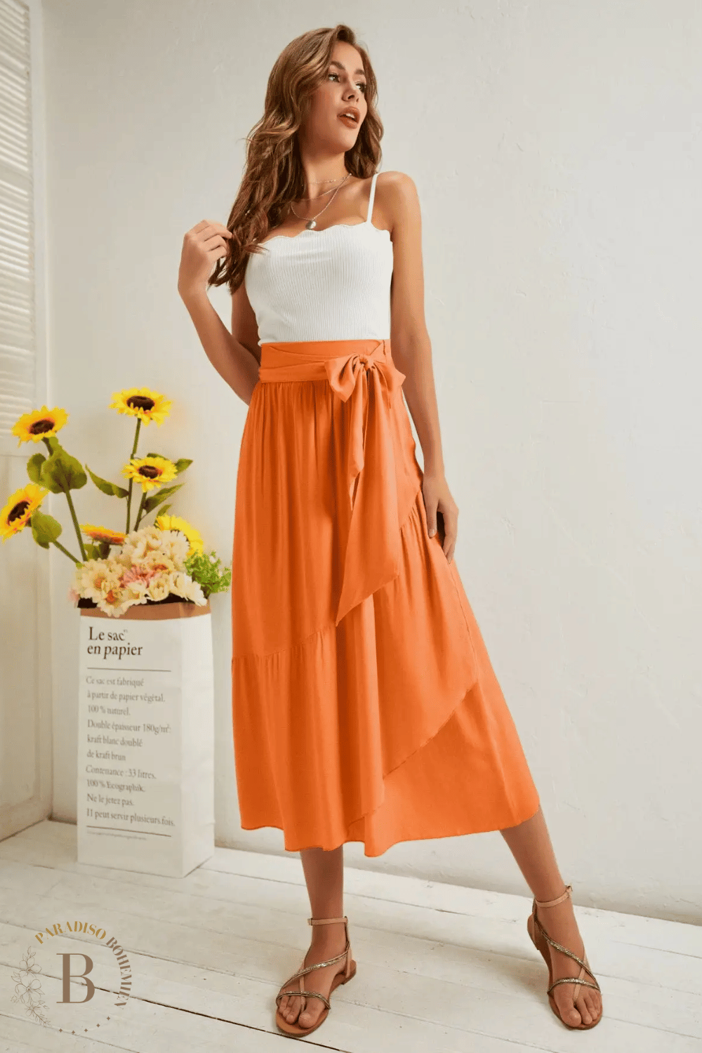 Gonna Arancione | Paradiso Bohemien