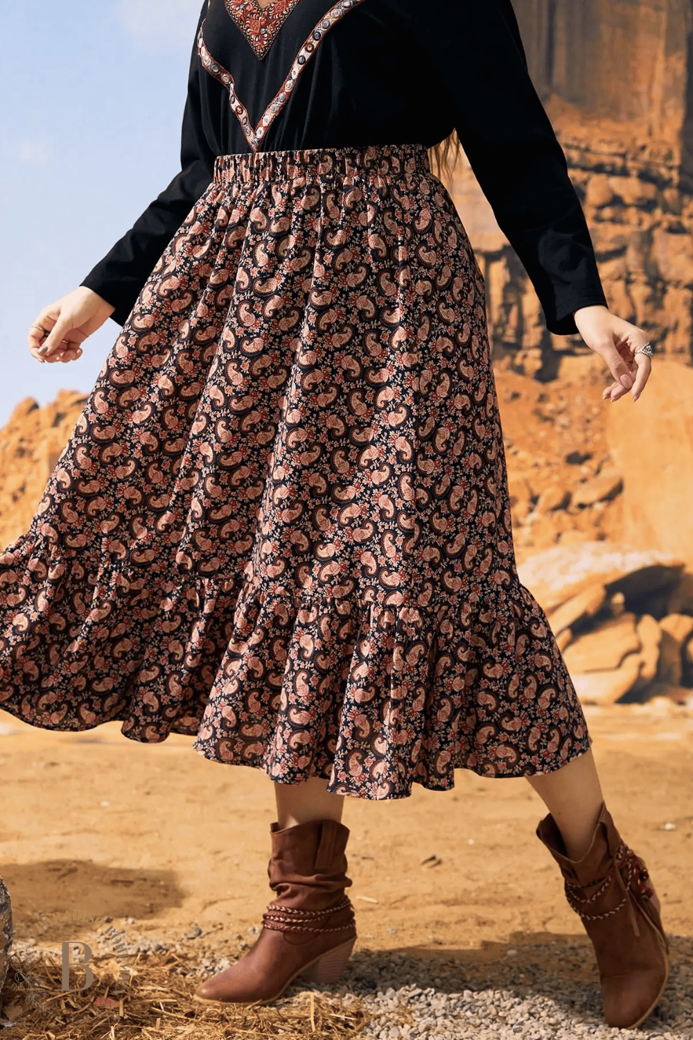 Gonna Estiva Lunga Taglie Comode | Paradiso Bohemien