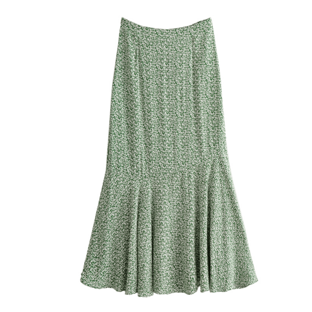 Gonna Verde Asimmetrica Boho | Paradiso Bohemien