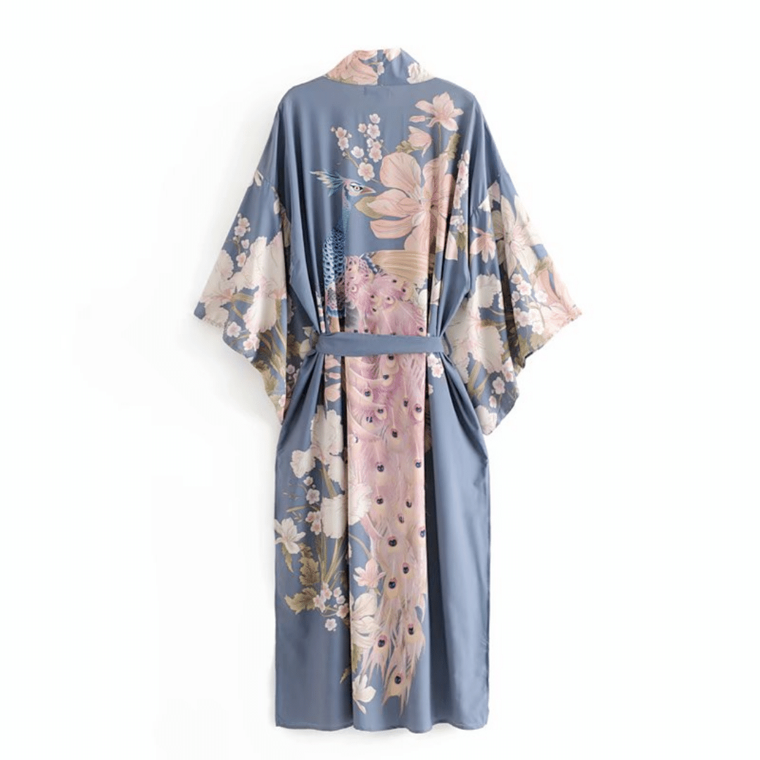 Kimono Floreale Lungo Boho Chic | Paradiso Bohemien