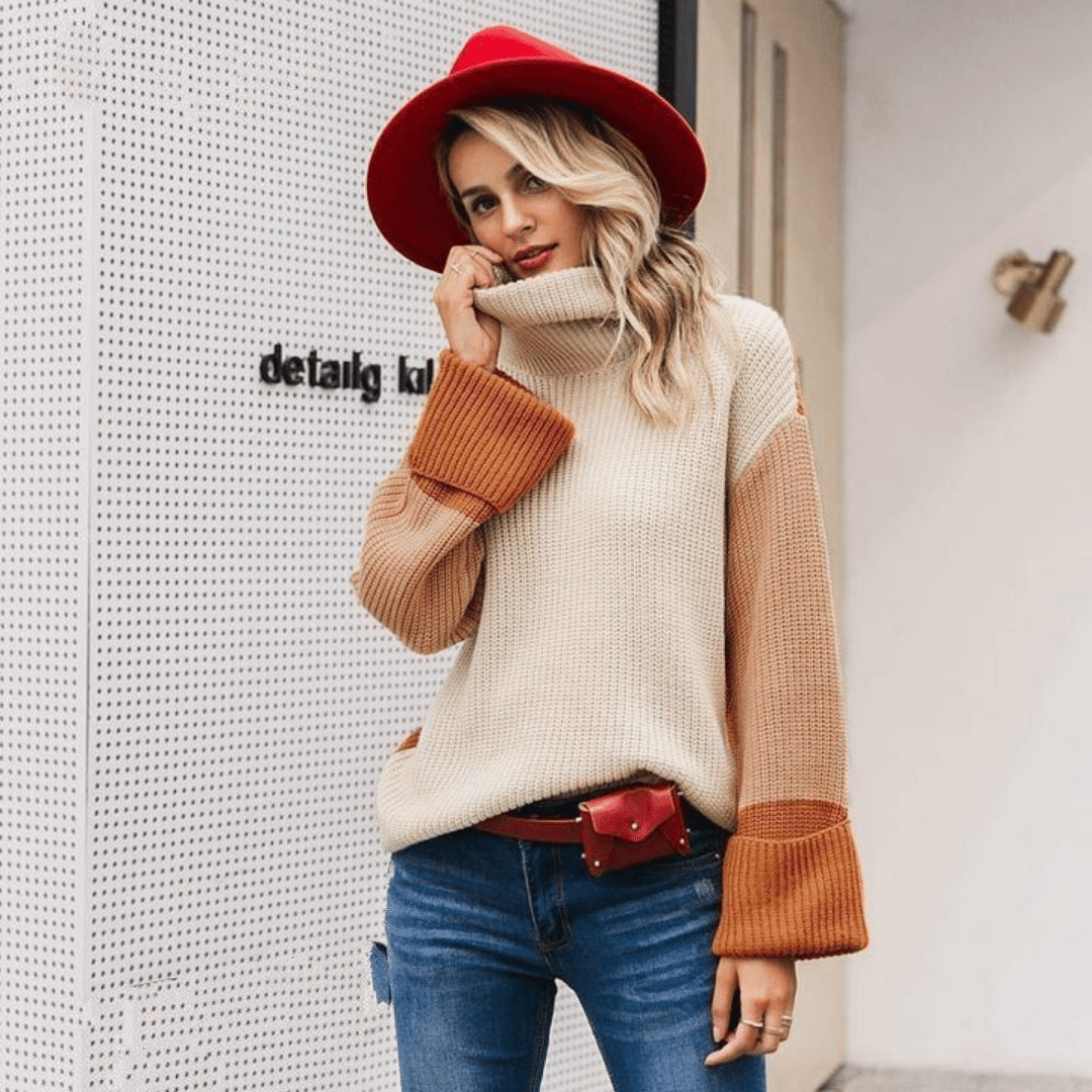 Maglione A Collo Alto Boho Da Donna | Paradiso Bohemien