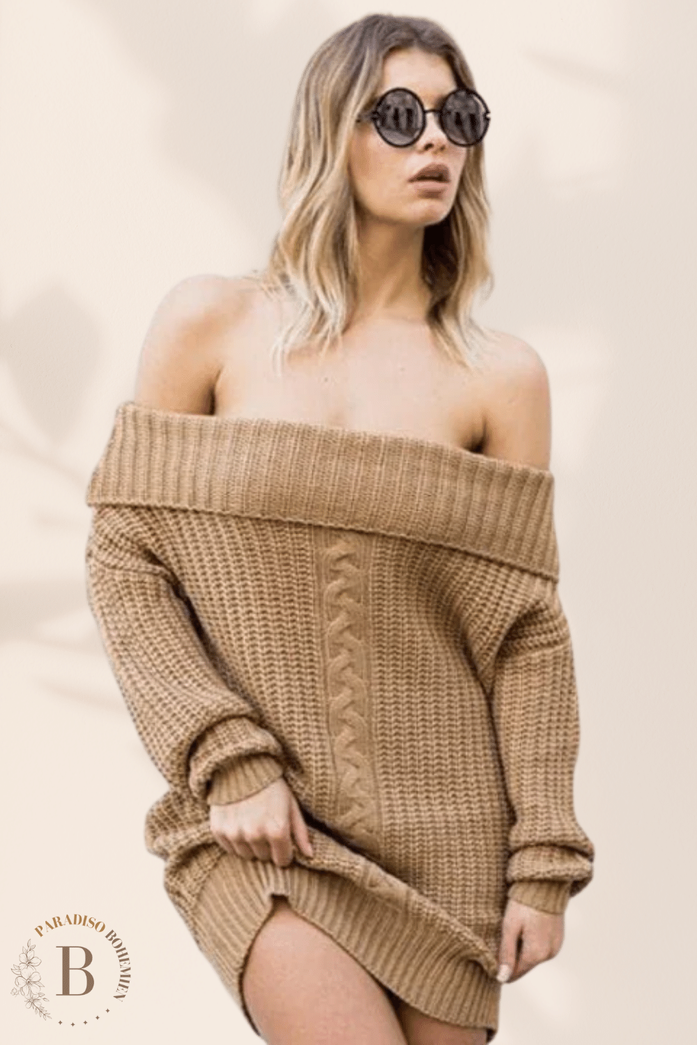 Vestito Maglione Spalle Scoperte | Paradiso Bohemien