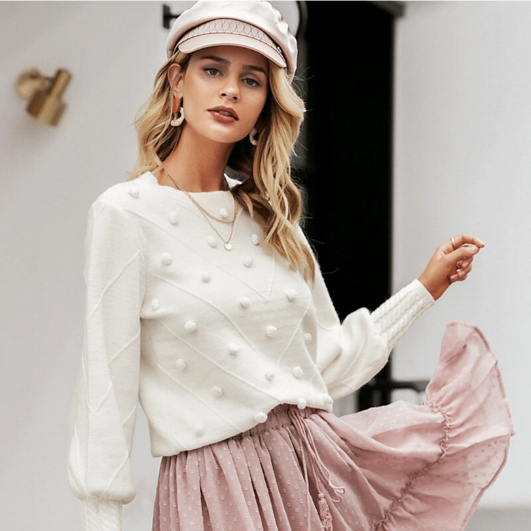 Maglione Bianco per donna | Paradiso Bohémien