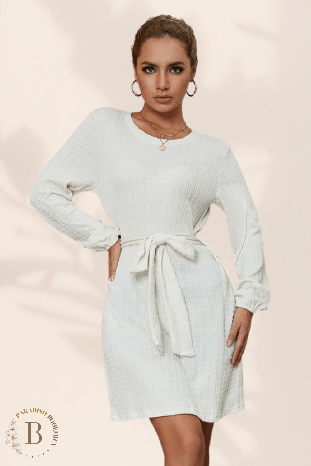 Abito Maglione Bianco da Donna | Paradiso Bohemien