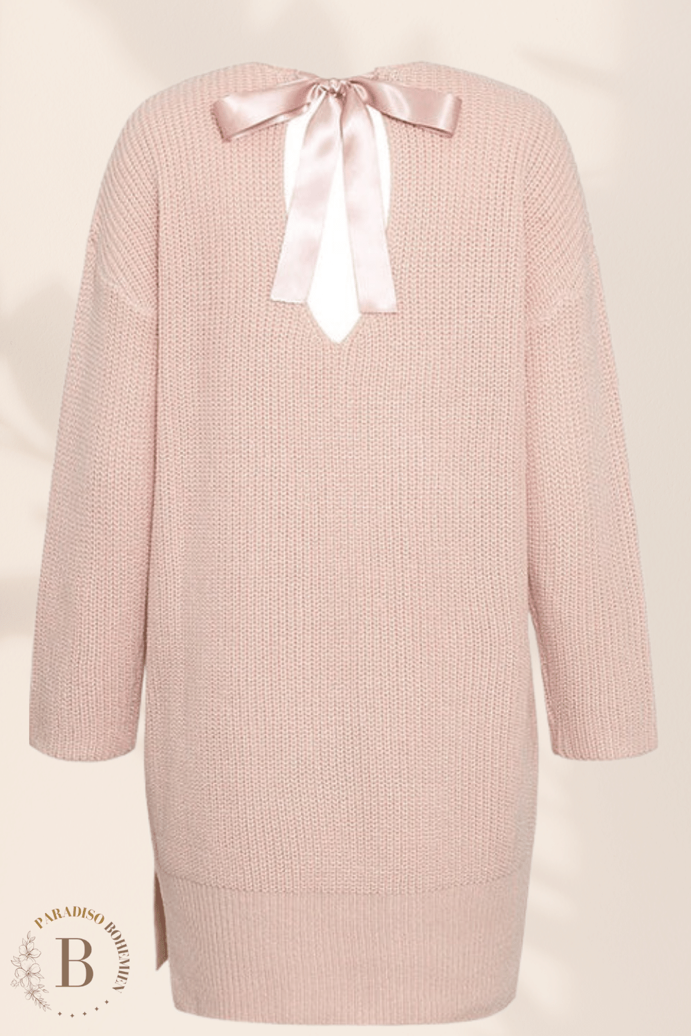 Maglione Vestito Rosa da Donna | Paradiso Bohemien