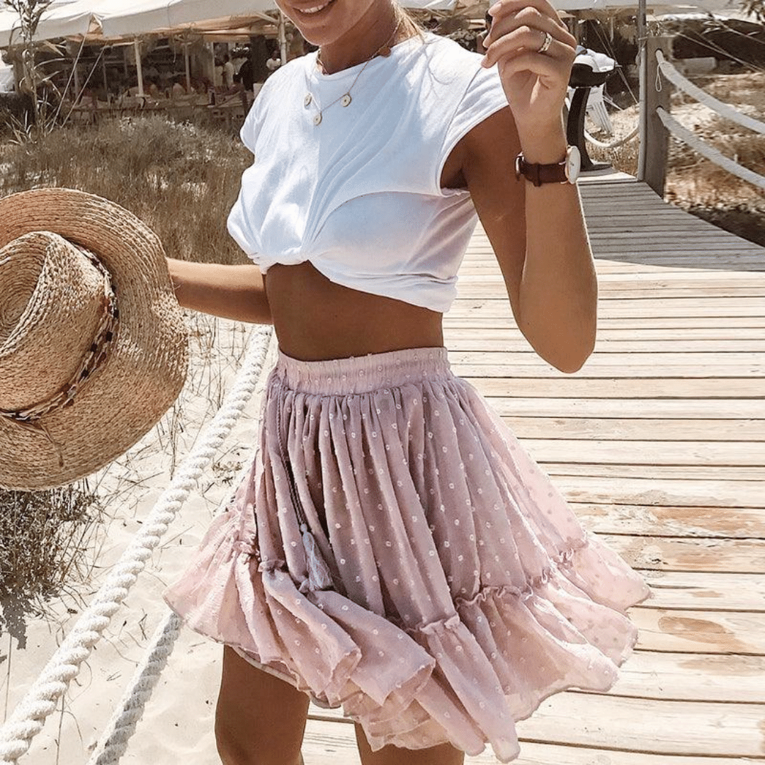 MINI GONNA MARFA ROSA