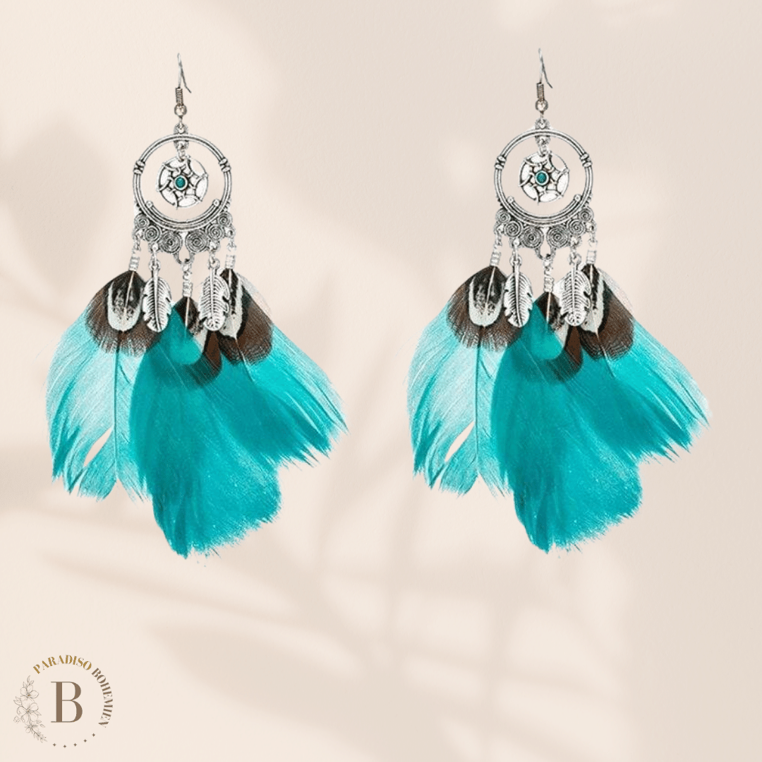 Orecchini Boho Chic Piume | Paradiso Bohemien