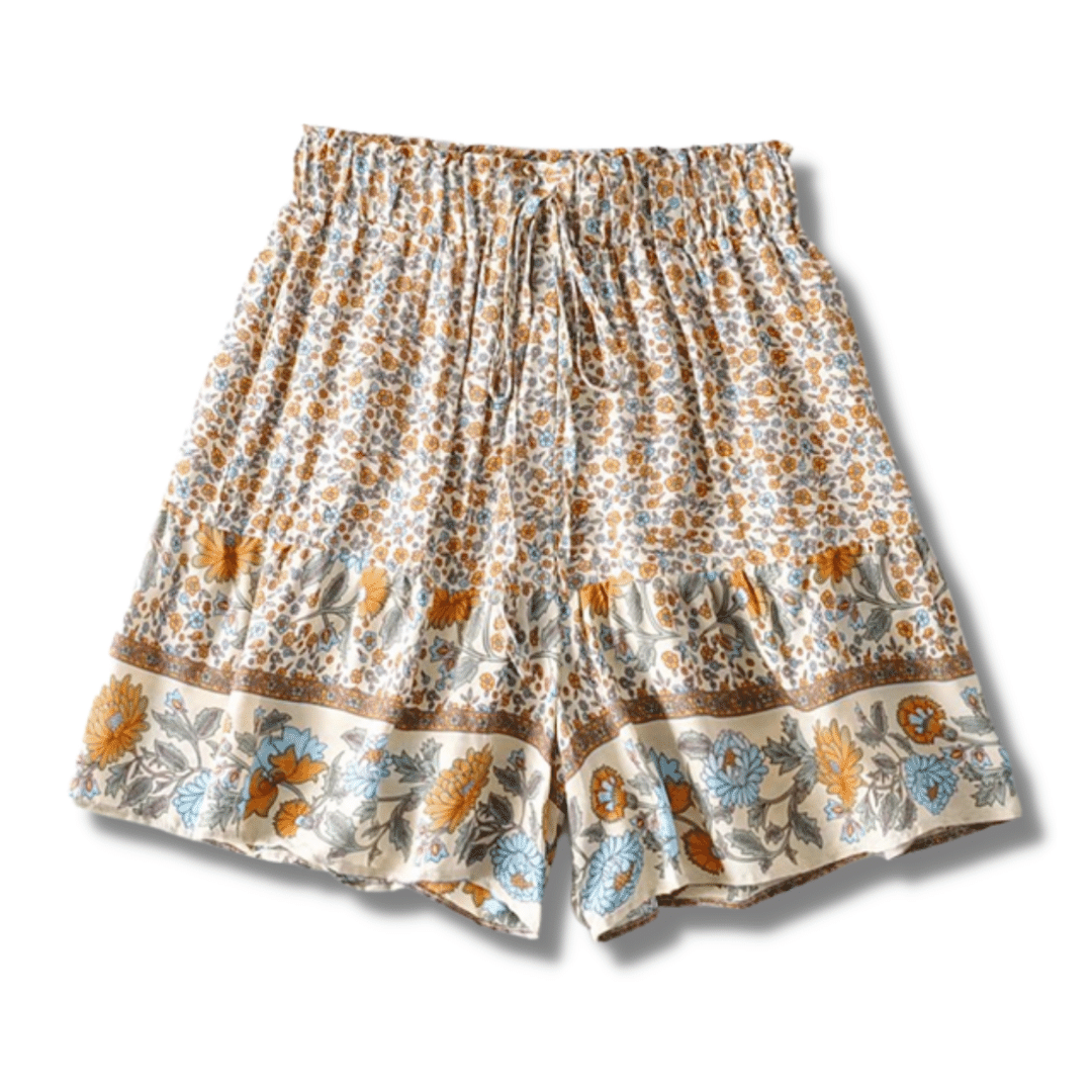 Pantaloncini da Donna Estivi Bohemien stampa Floreale | Paradiso Bohemien