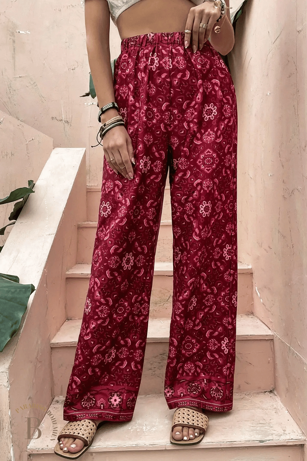 Pantaloni Rossi Larghi | Paradiso Bohemien