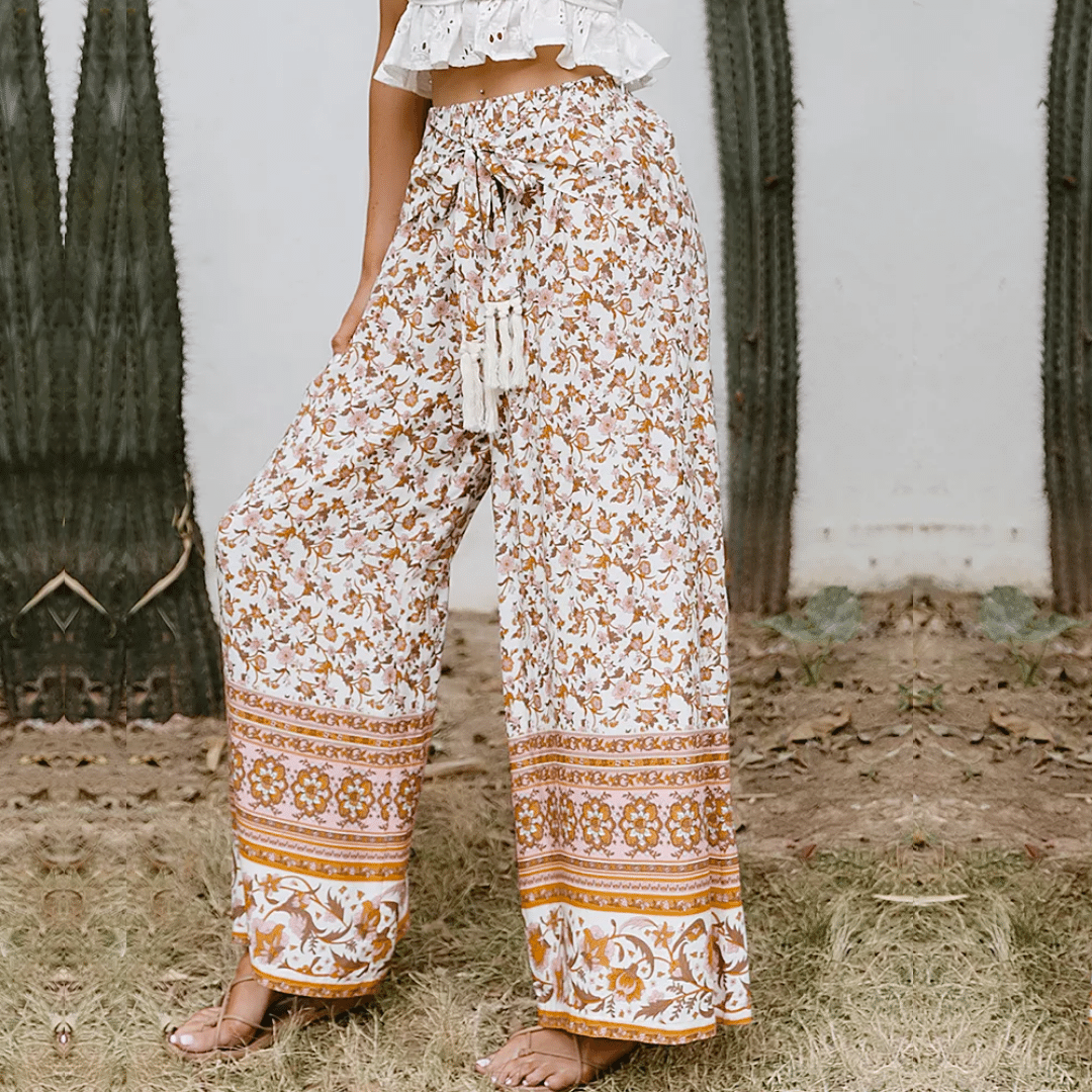 Pantaloni Boho Donna Fiorati | Paradiso Bohemien