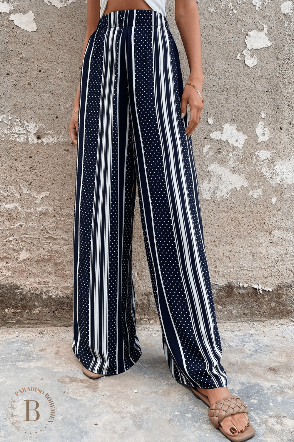 Pantaloni a Righe da Donna | Paradiso Bohemien