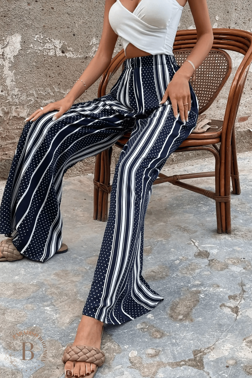 Pantaloni a Righe da Donna | Paradiso Bohemien