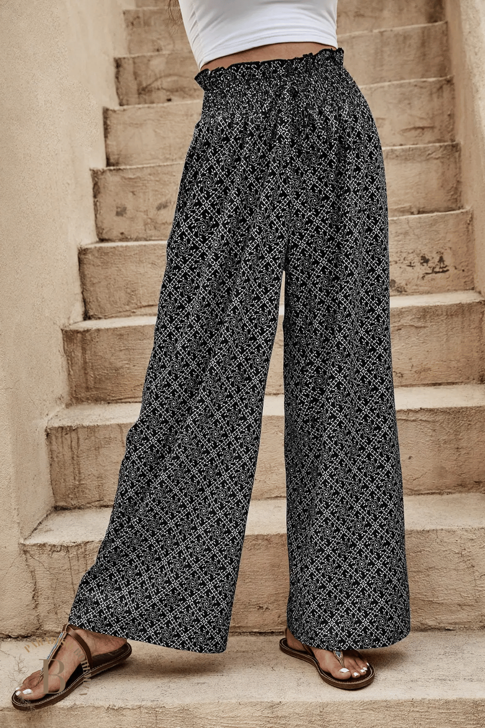 Pantaloni Neri Estivi Boho per Donna | Paradiso Bohemien