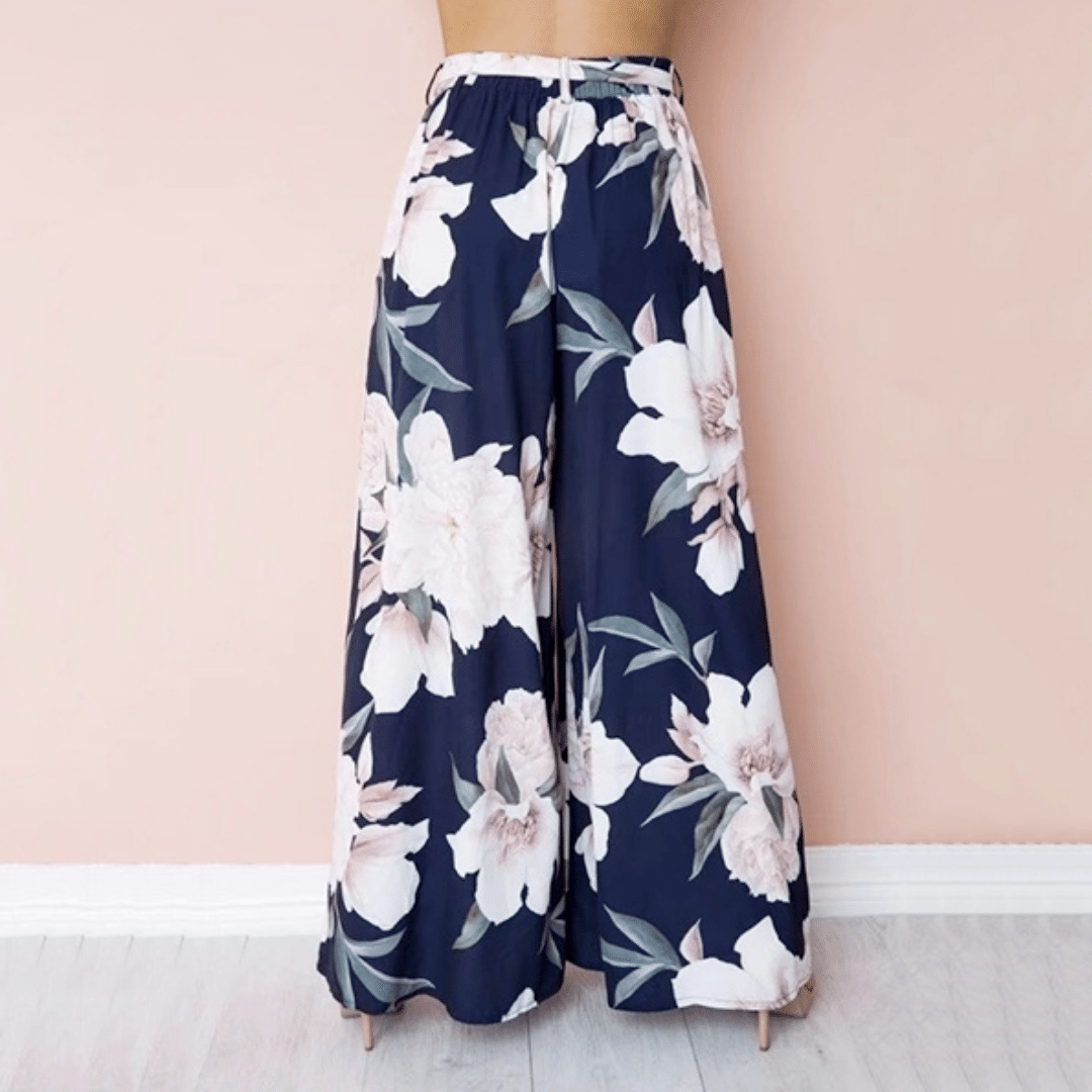 Pantaloni Fiori larghi da primavera Boho | Paradiso Bohemien