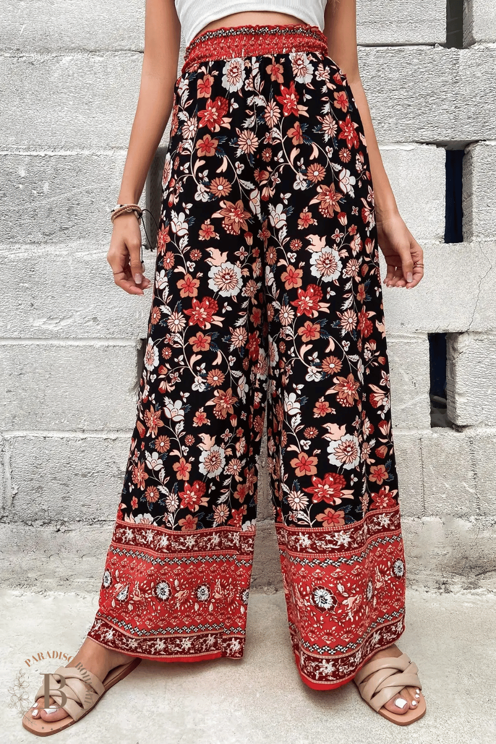 Pantaloni Larghi Floreali Estivi | Paradiso Bohemien