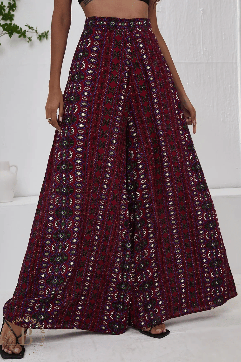 Pantaloni Larghi Marroni Bohemien | Paradiso Bohemien