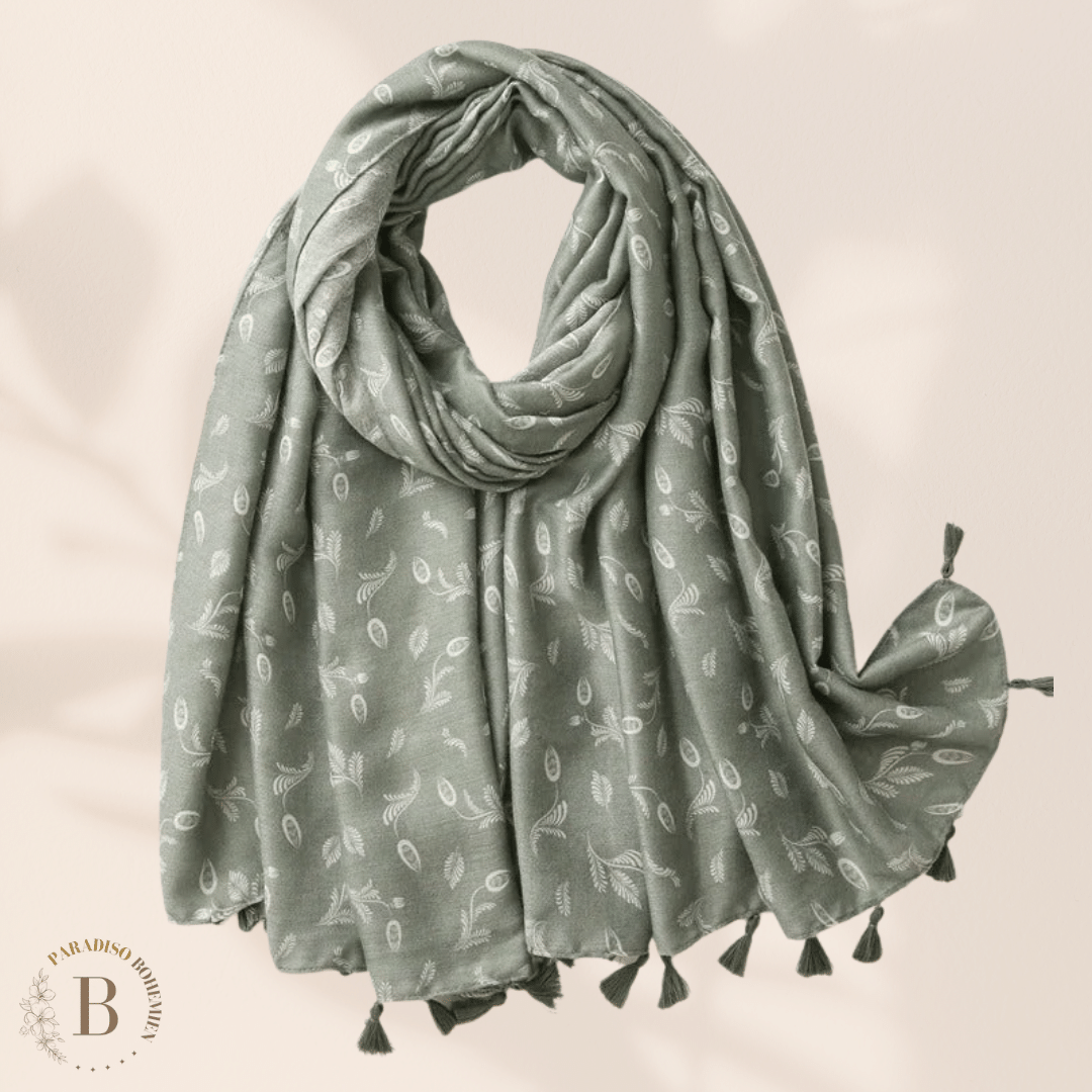 Sciarpa Verde Donna Boho | Paradiso Bohemien