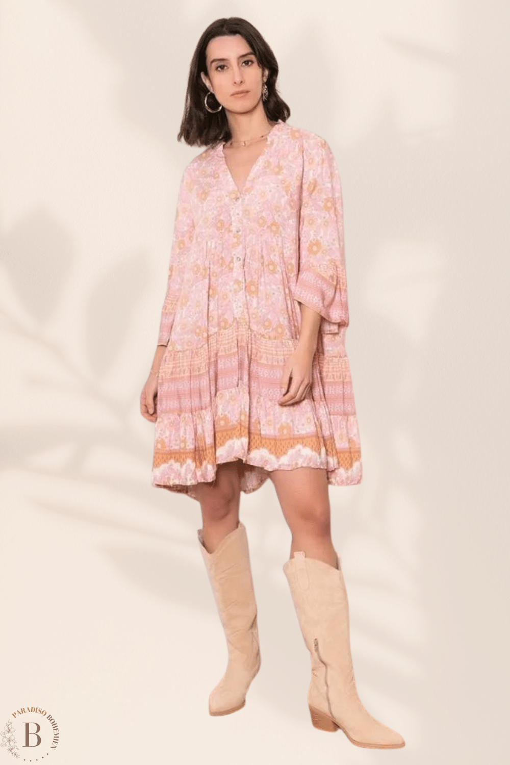 Vestito a Fiori Corto | Paradiso Bohemien