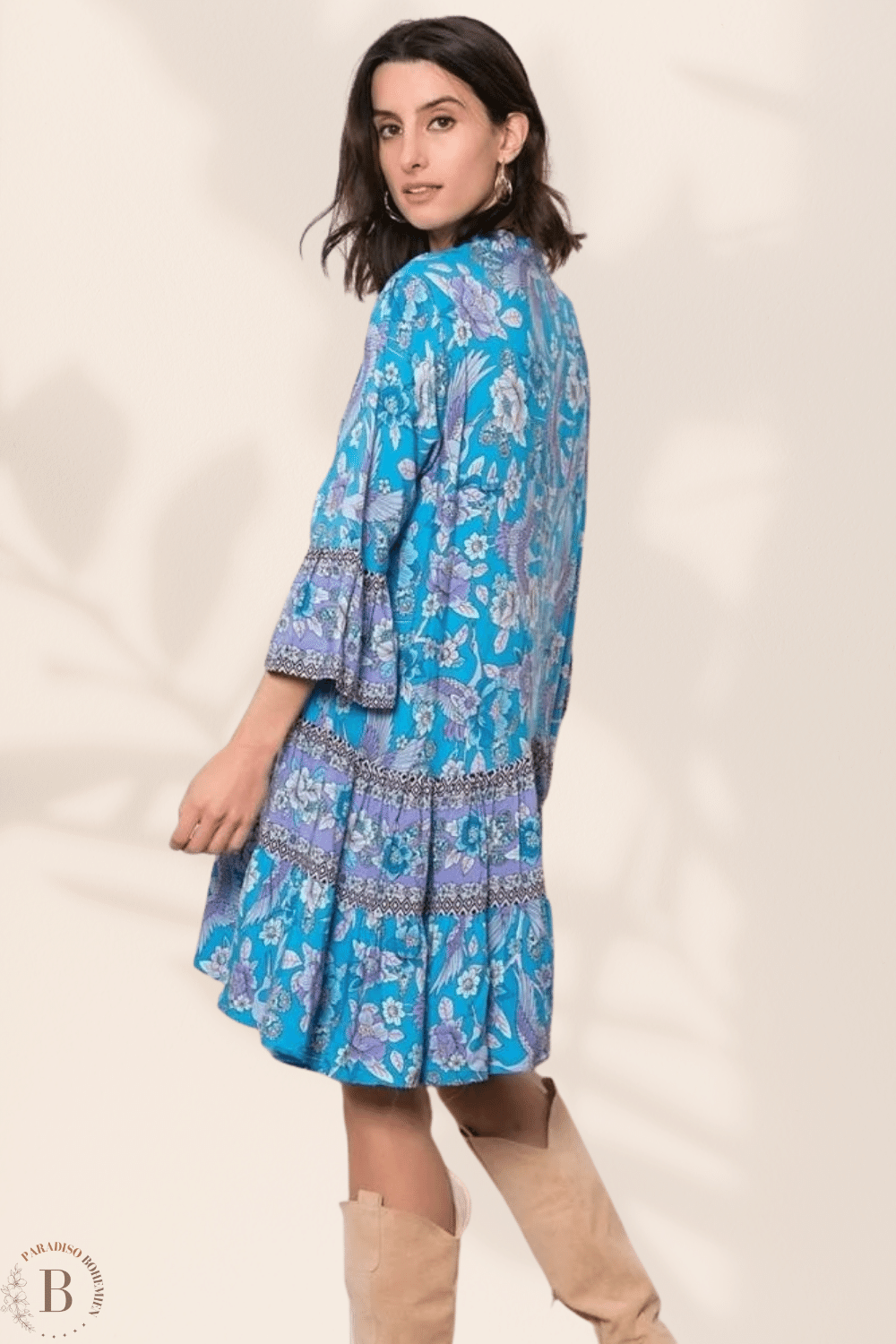 Vestito a Fiori Elegante da Donna | Paradiso Bohemien