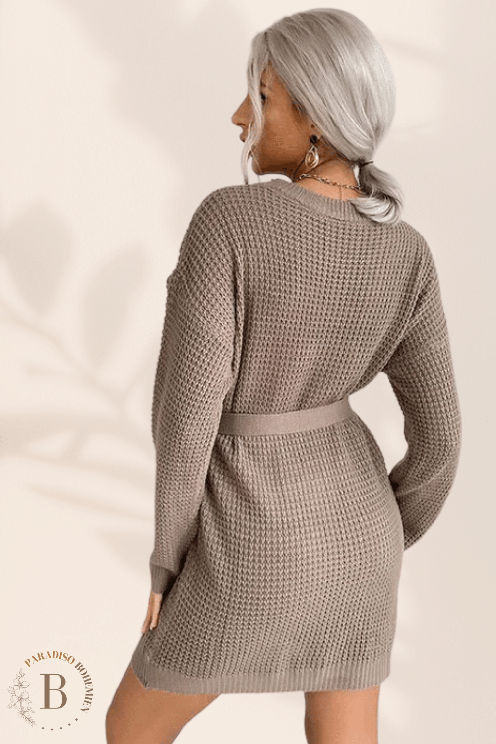 Vestito a Maglione con Cintura da Donna | Paradiso Bohemien