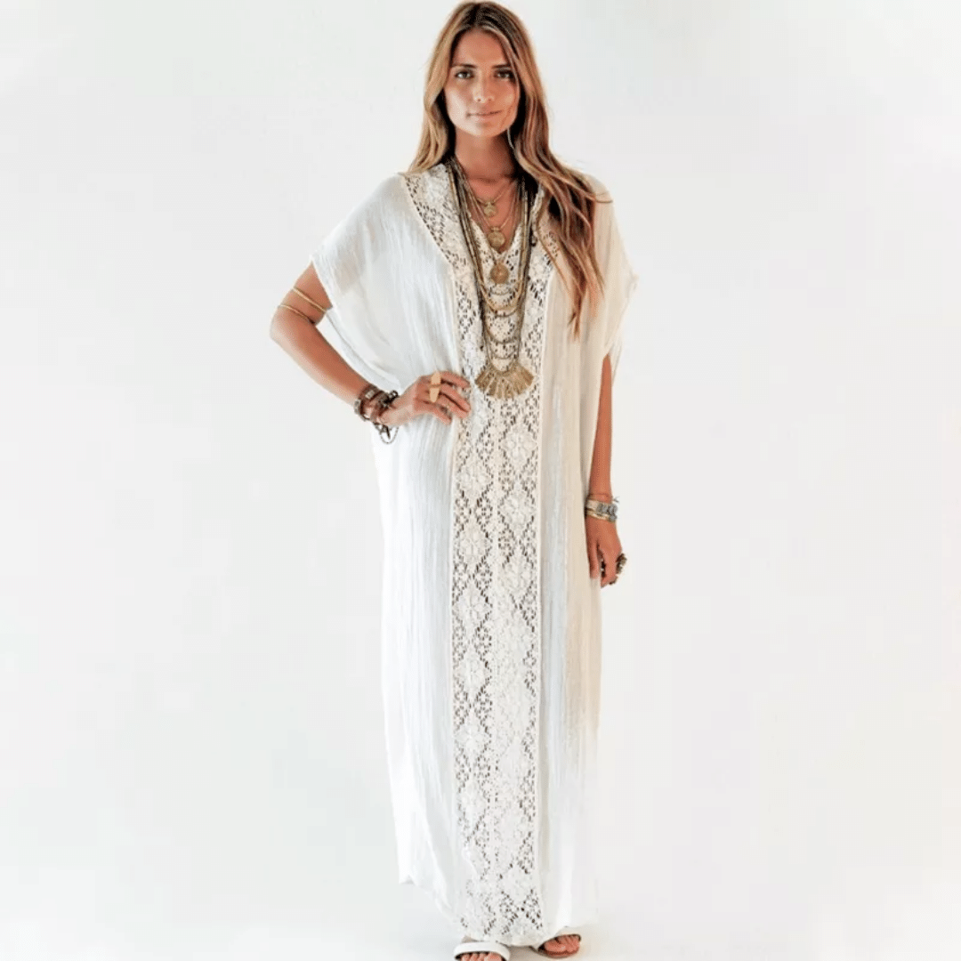 Vestito Bianco Lungo Hippie | Paradiso Bohemien