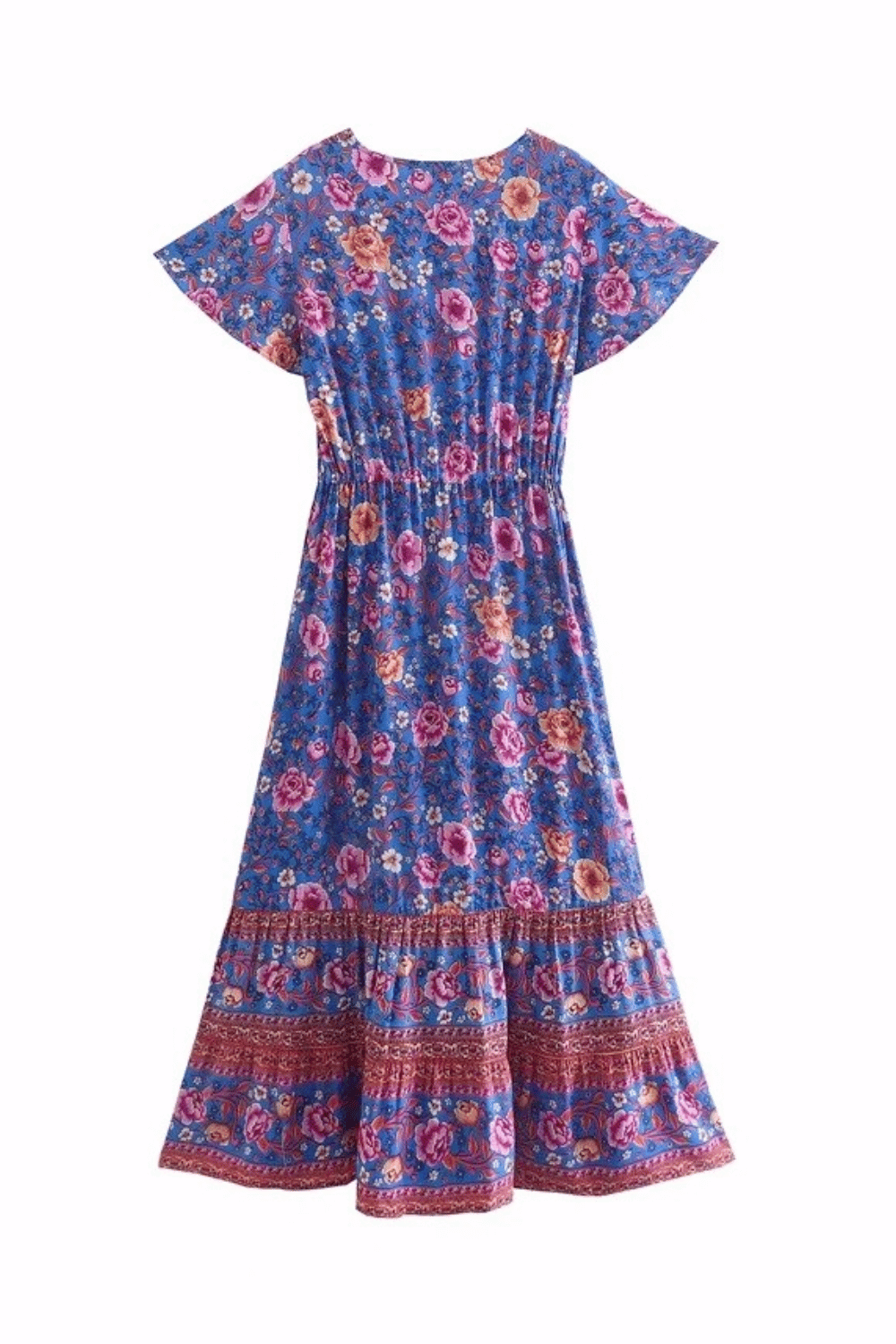 Vestito Blu a Fiori | Paradiso Bohemien