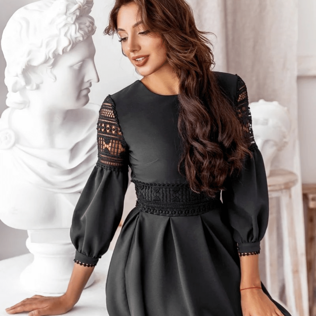 Vestito Boho Chic Nero | Paradiso Bohemien