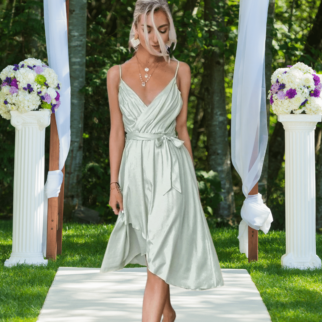 Vestito Boho Chic Verde da Cerimonia | Paradiso Bohemien