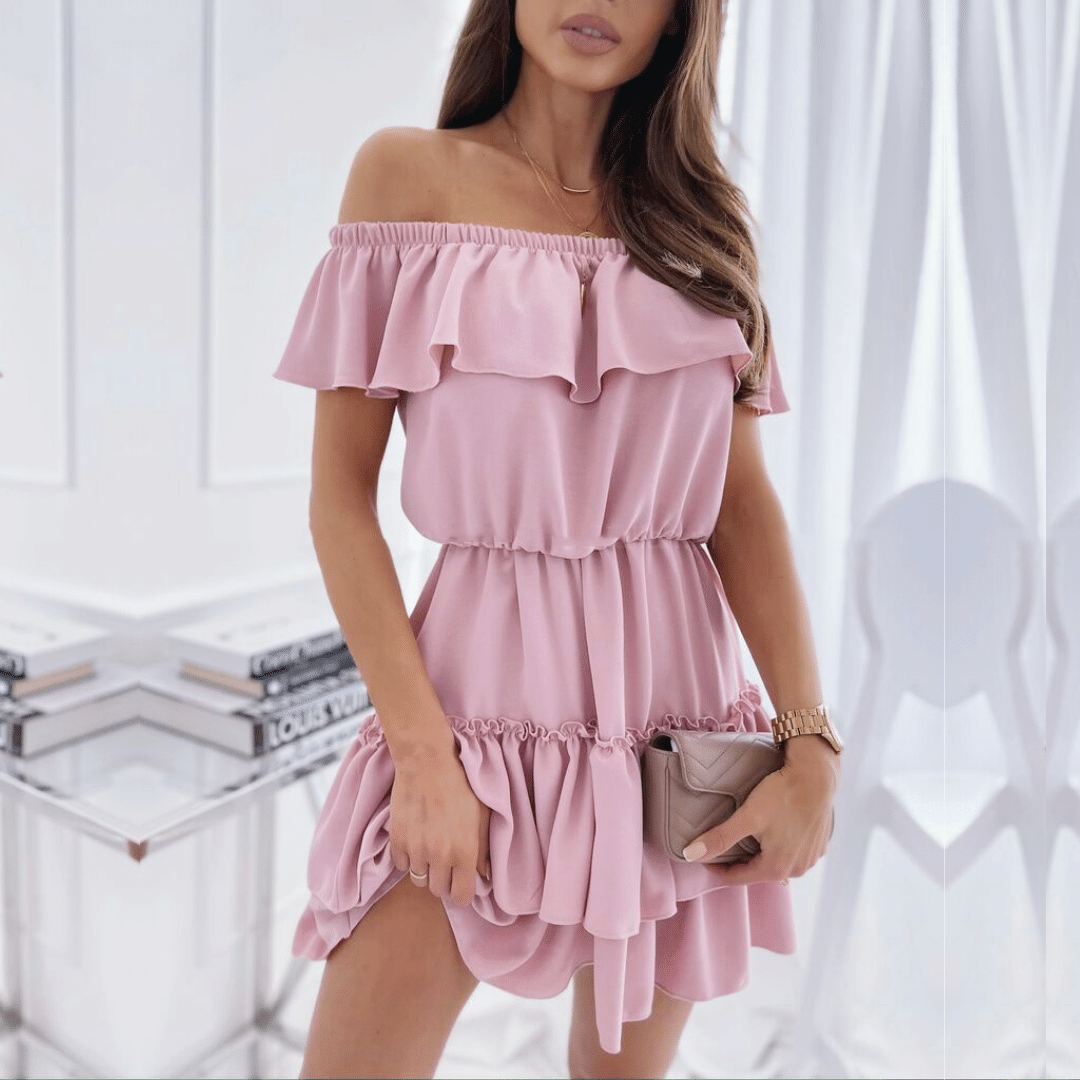 Vestito Corto Rosa | Paradiso Bohemien