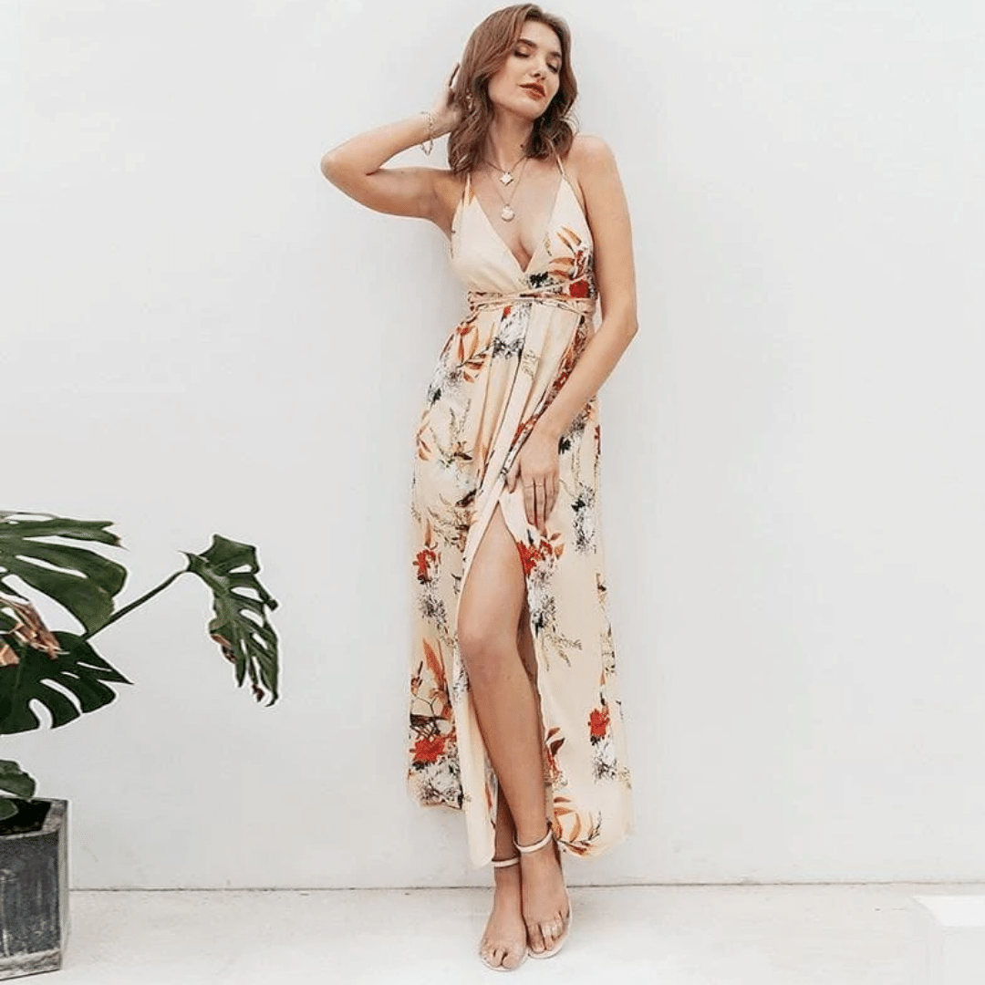 Vestito Lungo a fiori da Cerimonia Bohemien | Paradiso Bohemien