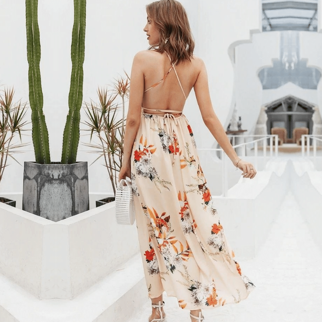 Vestito da Cerimonia stile Bohemien con Fiori | Paradiso Bohemien