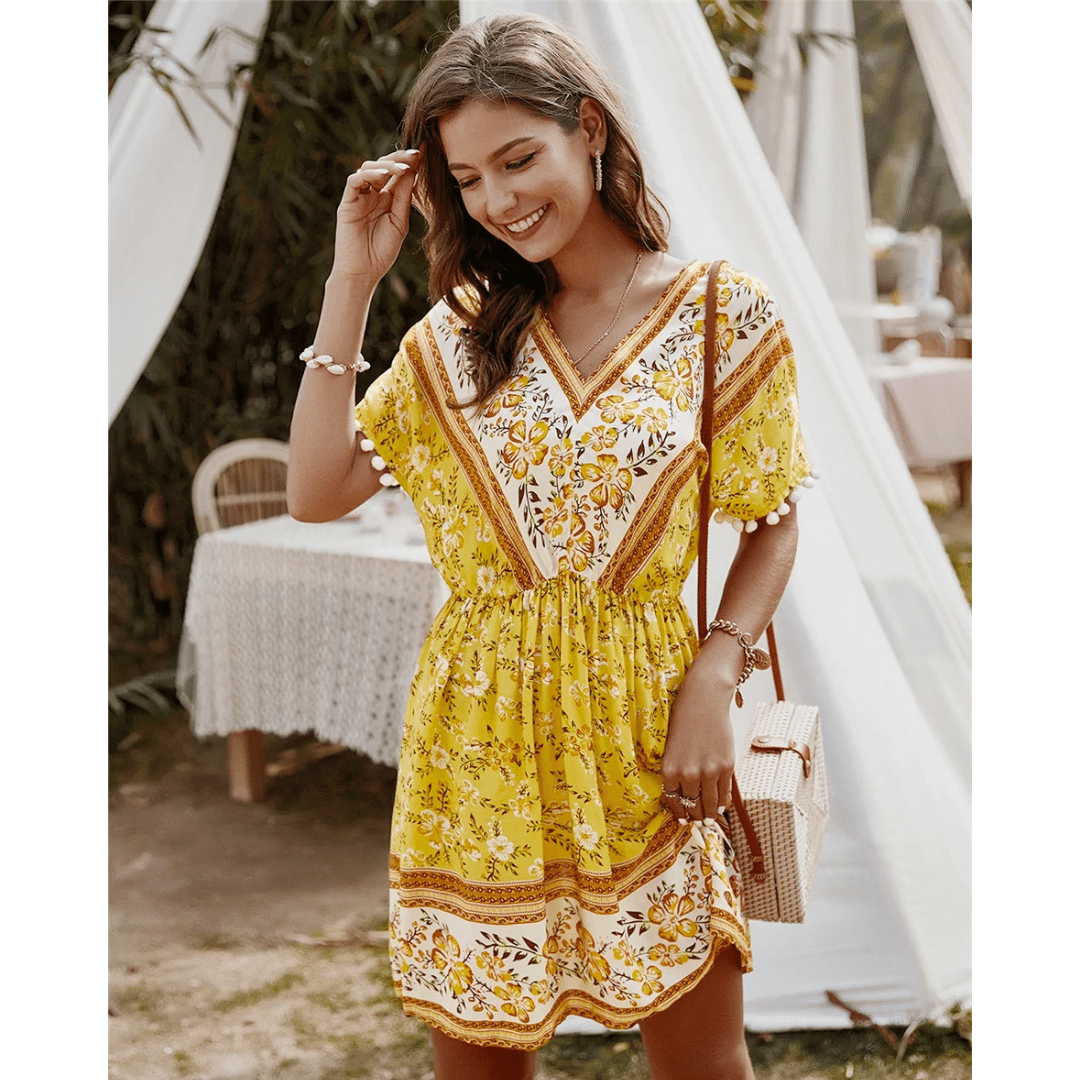 Vestito Estivo Corto in stile Bohémien | Paradiso Bohémien