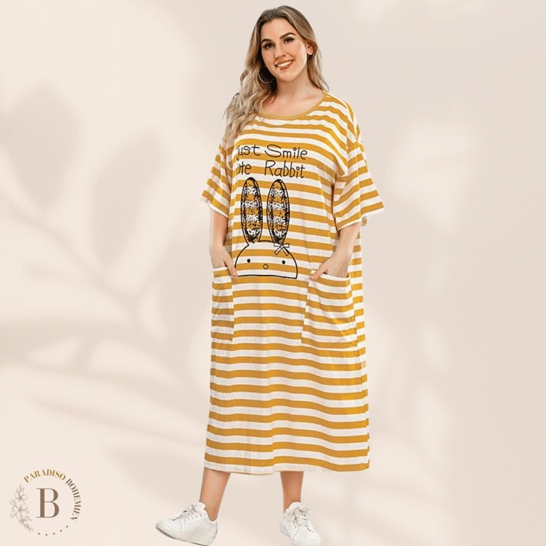 Vestito Giallo Taglie Forti | Paradiso Bohemien